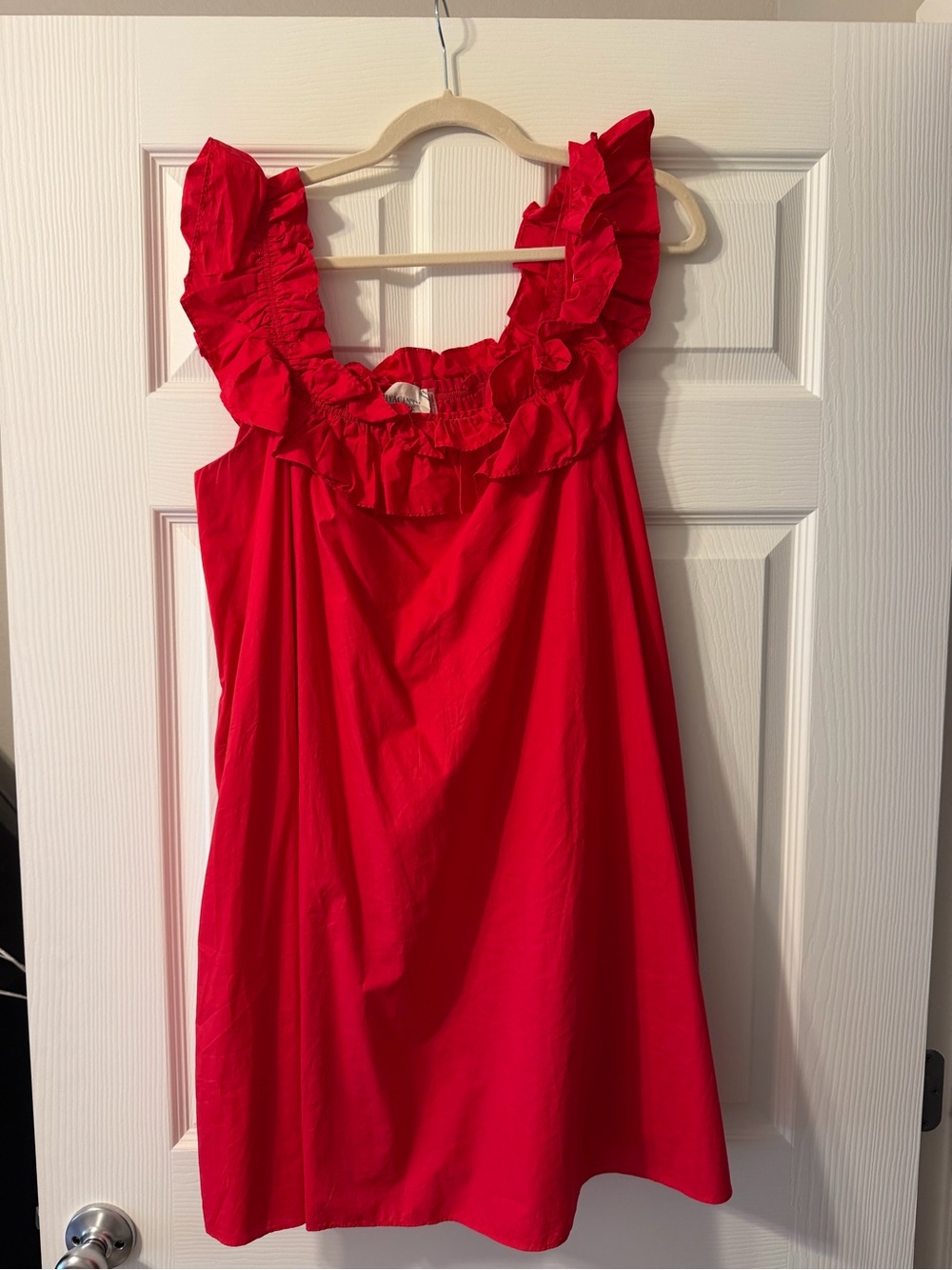 Tuckernuck Ruffled Sleeveless Red Sundress